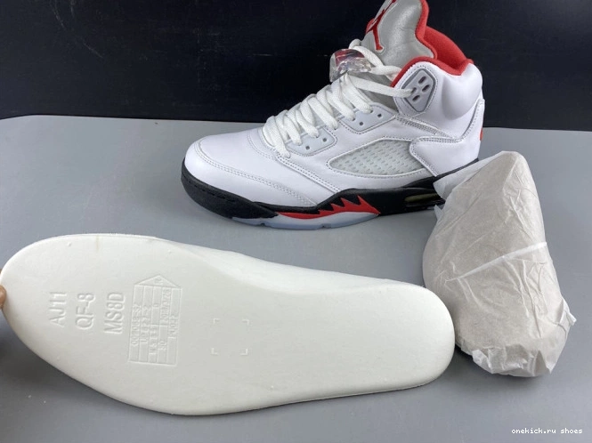 Rep Silver DA1911-102 Retro (2020) Tongue Jordan Red Fire 5 Air 0726